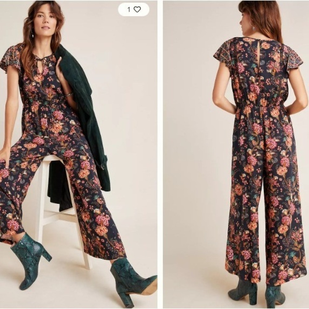 Farm Rio Lillian Wide-Leg Jumpsuit‎ Size XS